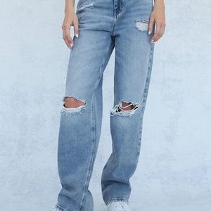 pacsun light blue ripped 90s boyfriend jeans